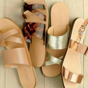 JCrew leather Sandals flat